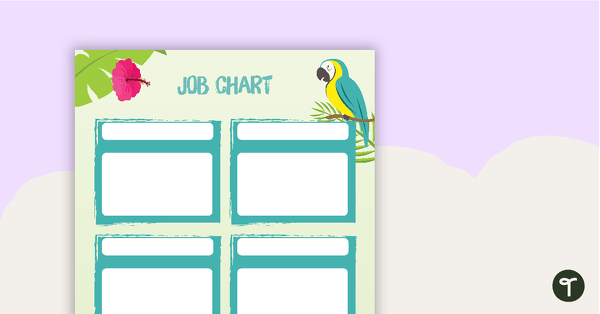 Go to Tropical Paradise - Job Chart teaching resource