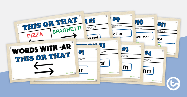 Go to This or That! PowerPoint Game – -ar Words teaching resource