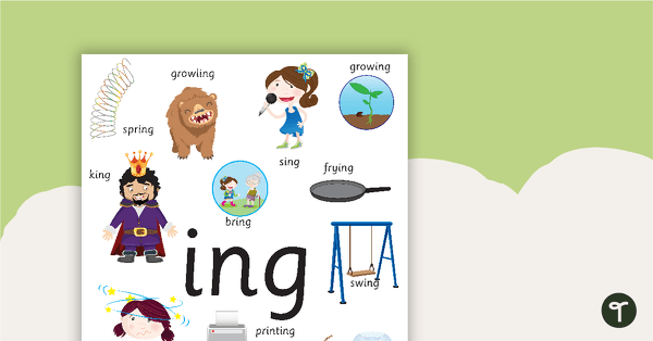 Go to Ing Blend Poster teaching resource