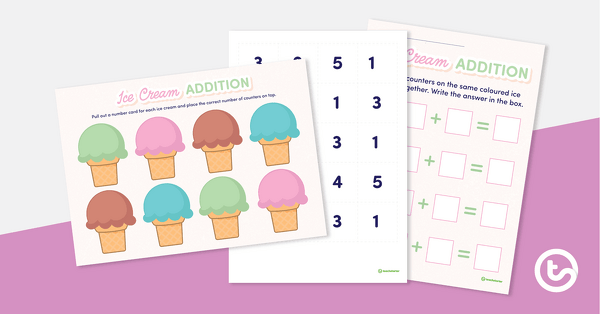 Ice Cream Addition Activity teaching resource