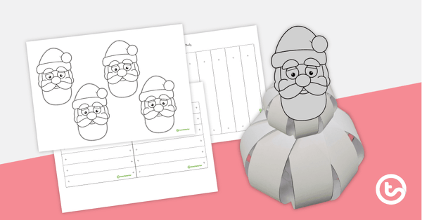 Image of Santa Bauble Template