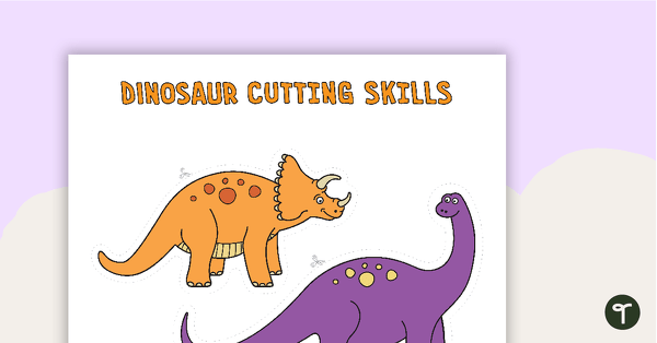 Scissor Cutting Skills - Dinosaurs teaching resource