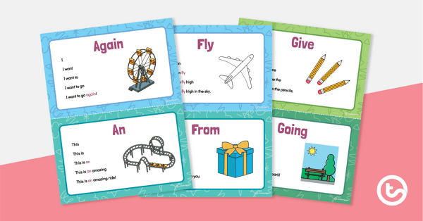 Preview image for Pyramid Reading Cards - Dolch Grade 1 Sight Words - teaching resource