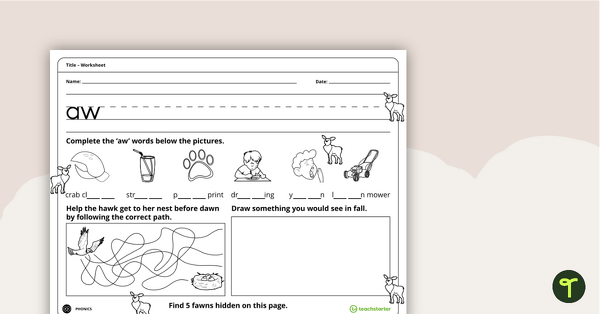 Preview image for Digraph Handwriting - Worksheets - teaching resource