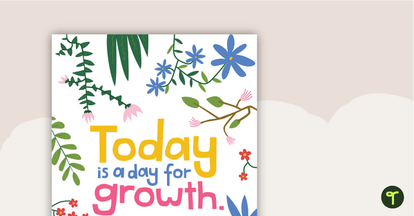Go to Growth Affirmation Classroom Poster teaching resource