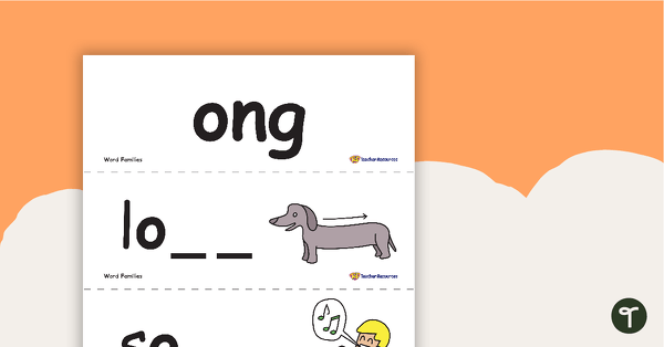 Word Families Cards - Short Vowel O teaching resource