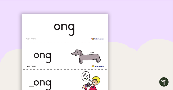 Word Families Cards – Short Vowel O teaching resource
