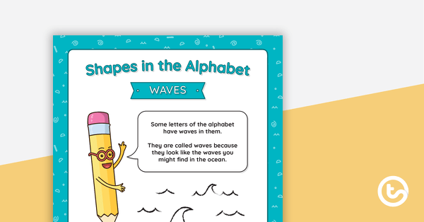Shapes in the Alphabet - Posters teaching resource
