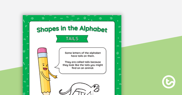 Shapes in the Alphabet - Posters teaching resource