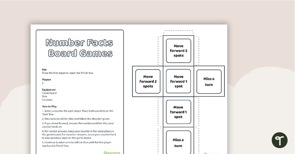 Go to Making 10 – Number Facts Board Game teaching resource