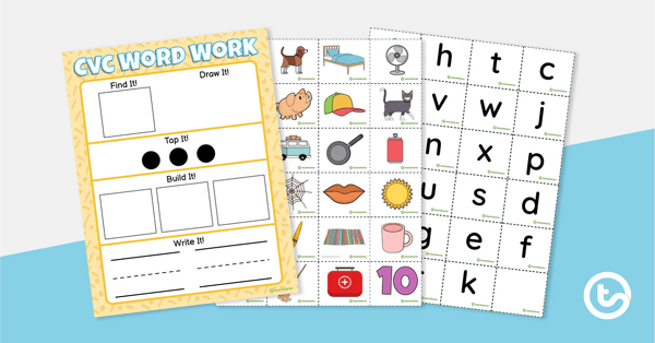 Image of CVC Word Work Mat