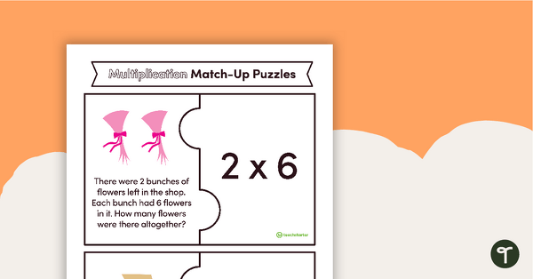 Go to Multiplication Match-Up Puzzles teaching resource