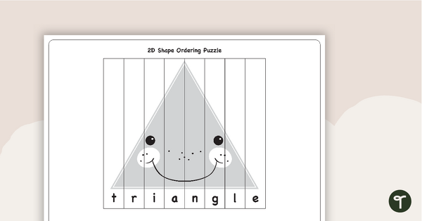 2D Shape Matching Puzzles teaching resource