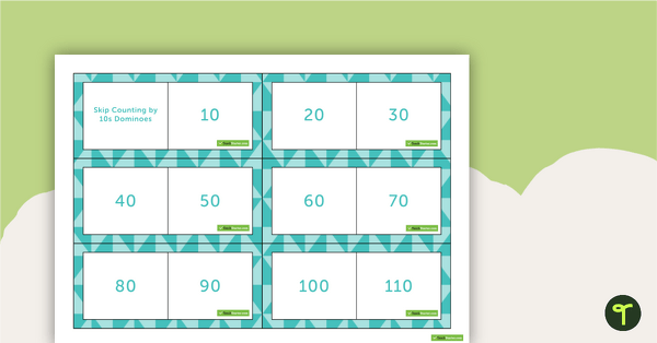 Image of Skip Counting by 10s Dominoes