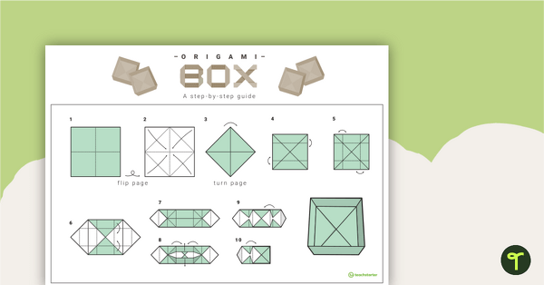 Go to Origami Box Step-By-Step Instructions teaching resource