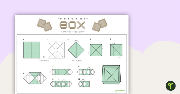 Origami Box Step-By-Step Instructions | Teach Starter