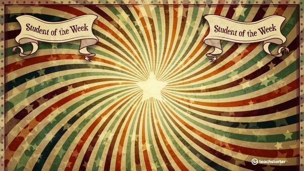 Digital Learning Background – Student of the Week teaching resource