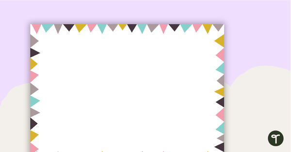 Go to Pastel Flags Landscape Border teaching resource
