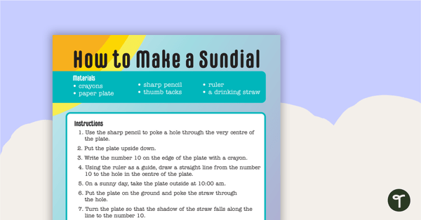 How to Make a Sundial teaching resource