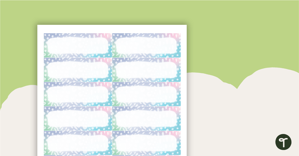 Go to Pastel Dreams - Name Tags teaching resource