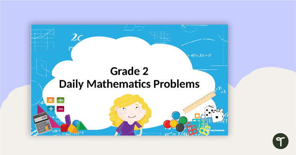 Preview image for Daily Math Problems - Grade 2 - teaching resource