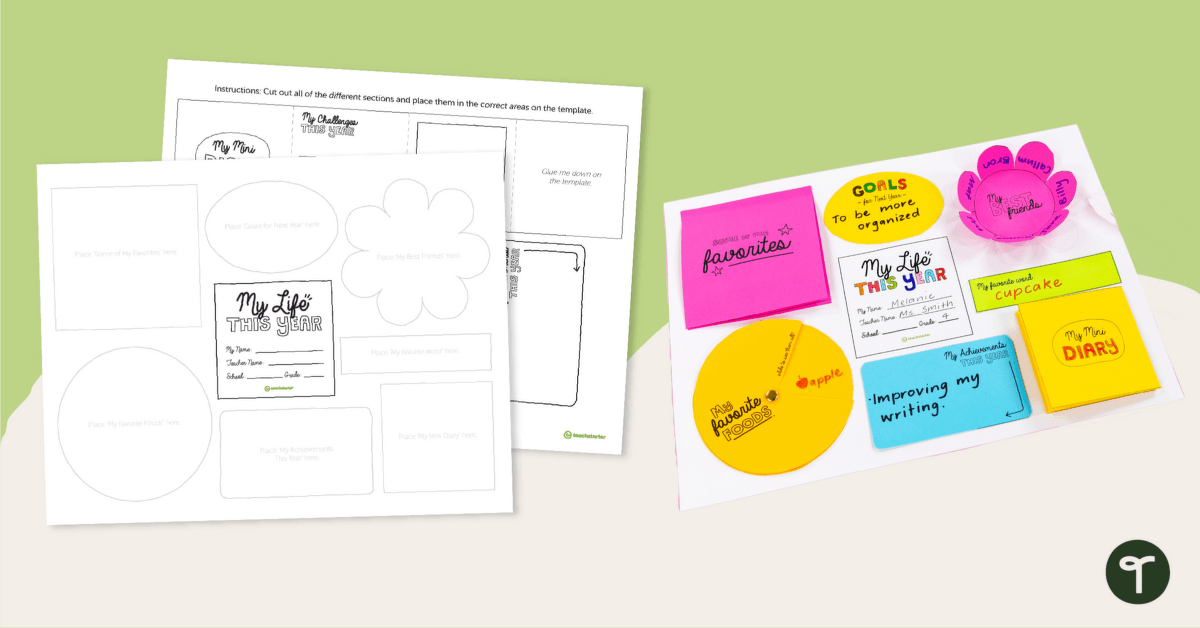 End of Year Lapbooking Templates teaching resource