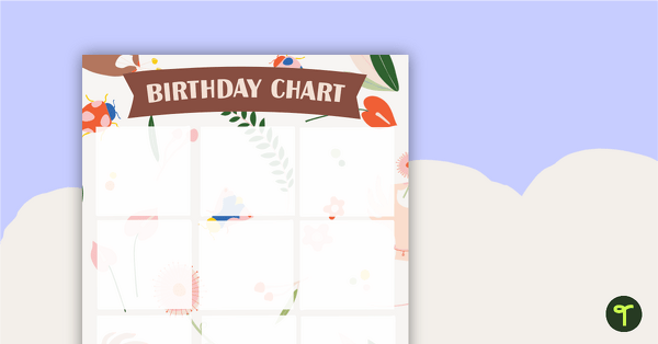 Go to Colourful Insects – Happy Birthday Chart teaching resource