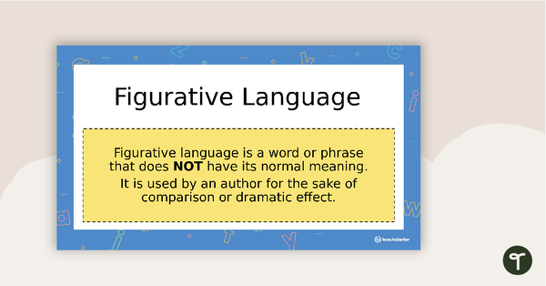 Figurative Language PowerPoint teaching resource