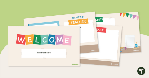 Preview image for Meet the Teacher PowerPoint Template - teaching resource