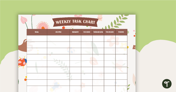 Go to Colourful Insects – Weekly Task Chart teaching resource