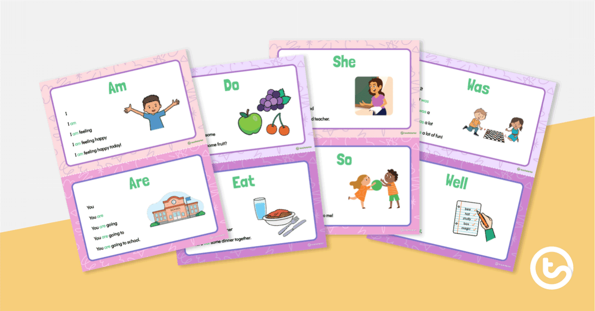 Pyramid Reading Cards - Dolch Primer Sight Words teaching resource