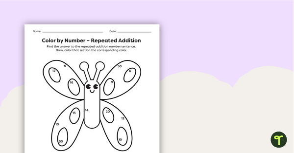 Color by Number – Repeated Addition teaching resource