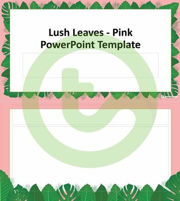 Preview image for Lush Leaves Pink – PowerPoint Template - teaching resource