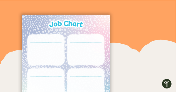 Pastel Dreams – Job Chart teaching resource