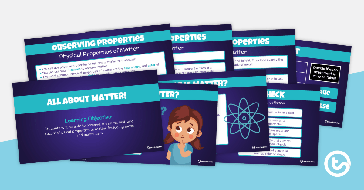 All About Matter PowerPoint teaching resource