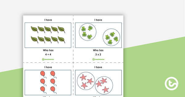 I Have, Who Has? – Early Multiplication Game teaching resource