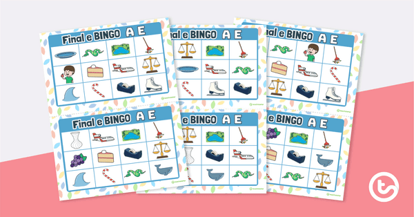 Preview image for Final e BINGO - A_E - teaching resource