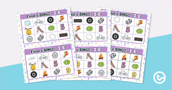 Preview image for Final e BINGO - I_E - teaching resource