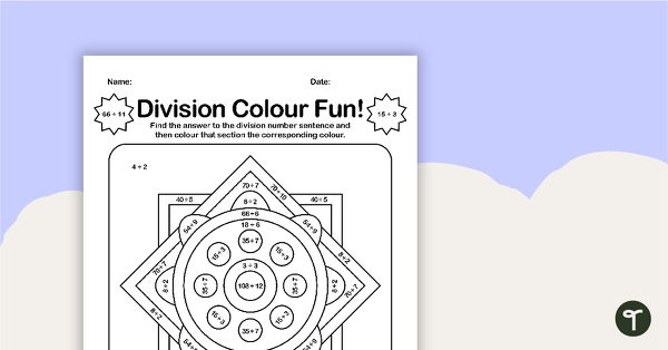 Go to Colour by Number - Mixed 1 - 12 Division teaching resource