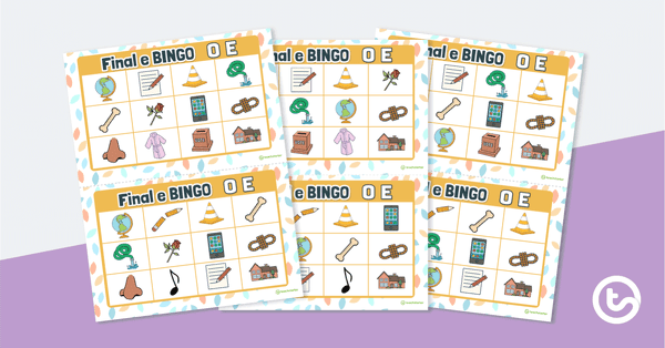 Preview image for Final e BINGO - O_E - teaching resource