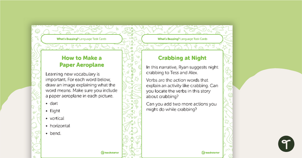 Year 2 Magazine - "What's Buzzing?" (Issue 1) Task Cards teaching resource