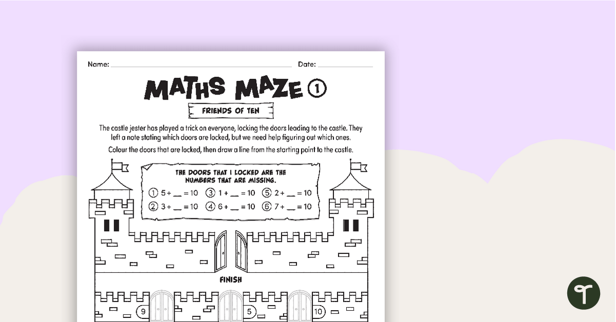 Maths Mazes (Friends of Ten) teaching resource