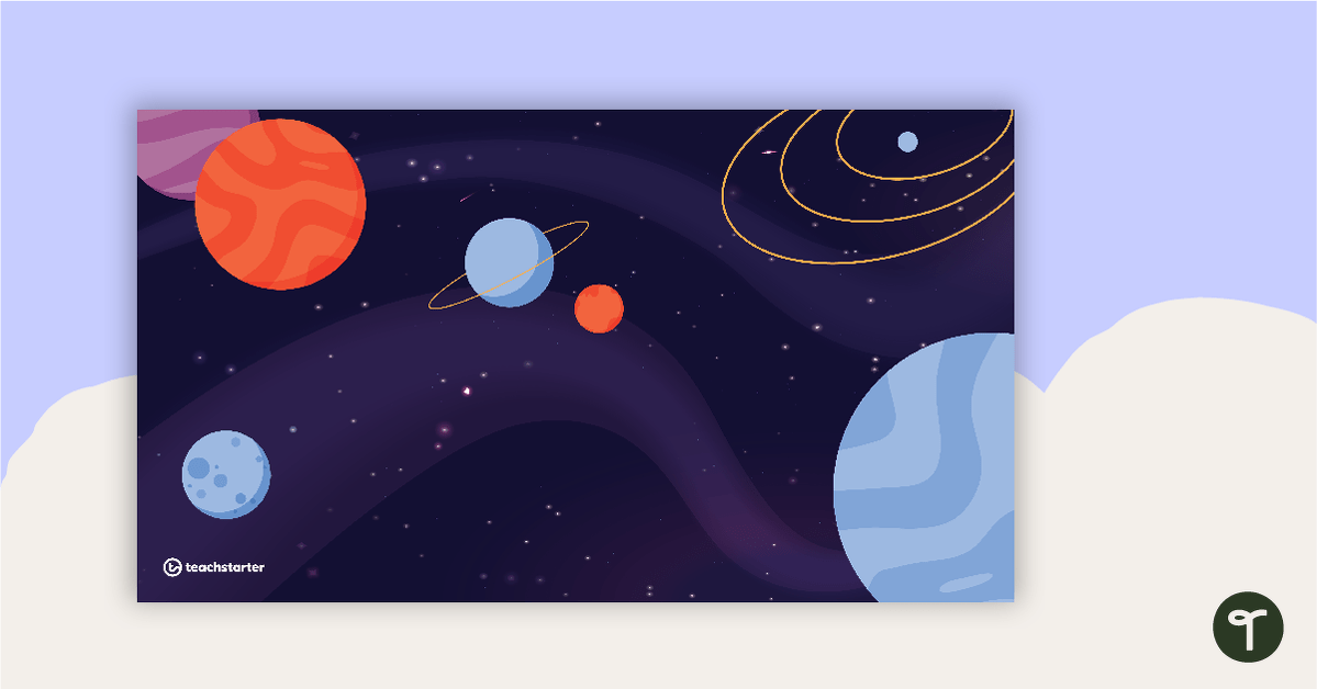 Video Background for Teachers - Space Themed teaching resource