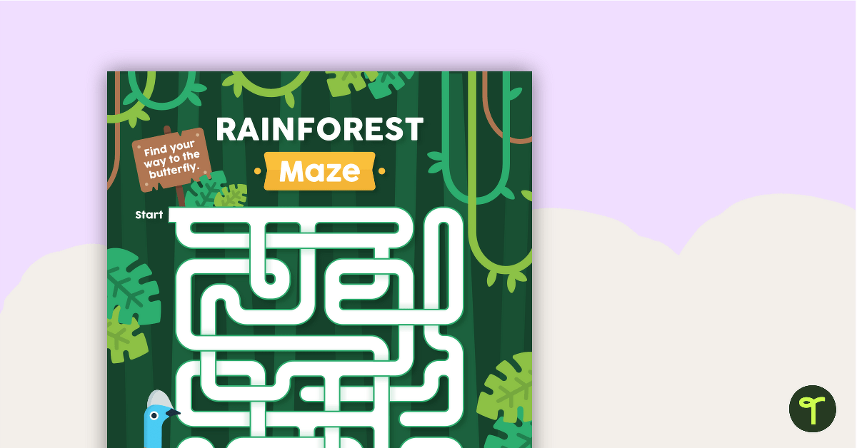 National Tree Day – Rainforest Maze teaching resource