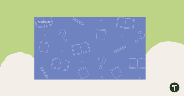 Virtual Background for Teachers - Books Theme teaching resource