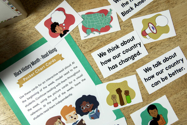 Read Along Pocket Chart Cards – Black History Month teaching resource