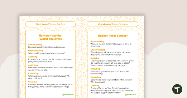 Year 2 Magazine - "What's Buzzing?" (Issue 1) Task Cards teaching resource