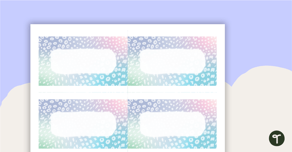 Pastel Dreams – Welcome Sign and Name Tags teaching resource