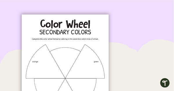 Primary, Secondary, Warm, and Cool Color Worksheets teaching resource