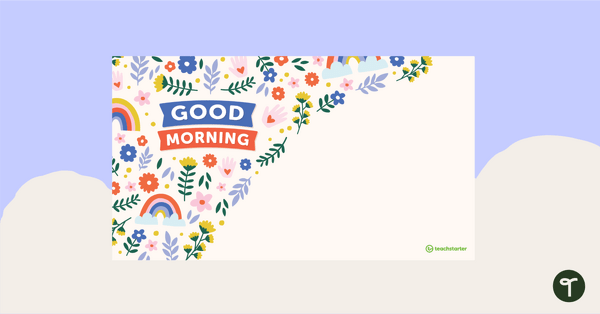 Virtual Background for Teachers - Morning Message teaching resource